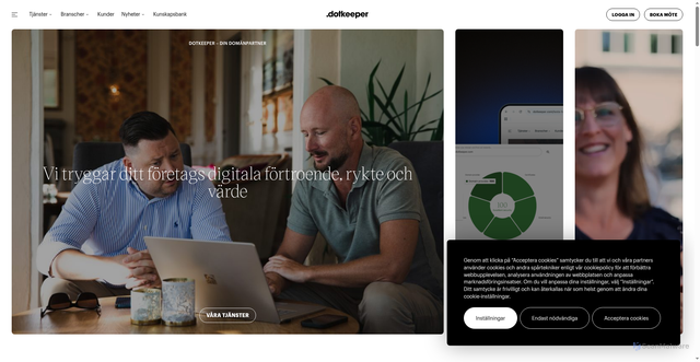 Security scan screenshot of https://dotkeeper.com
