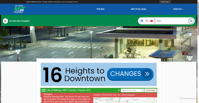 Security scan screenshot of https://www.billingsmt.gov/3042/MET