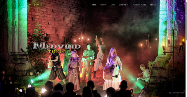 Security scan screenshot of https://medvindmusik.se