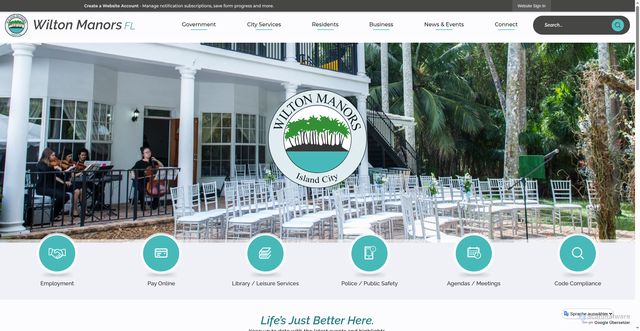 Security scan screenshot of https://wiltonmanors.gov/