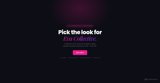 Security scan screenshot of https://evapartnerplatformdesignvote-ii3cqoxftu.edgeone.app/
