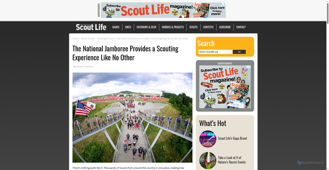 Security scan screenshot of https://scoutlife.org/about-scouts/scouting-around/178656/the-national-jamboree-provides-a-scouting-experience-like-no-other/