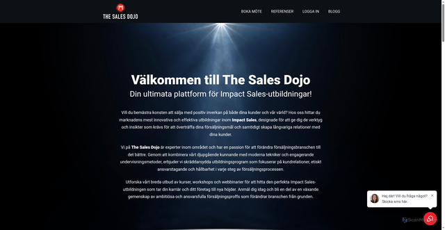 Security scan screenshot of https://thesalesdojo.se