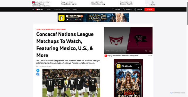 Security scan screenshot of https://www.flofc.com/articles/6415083-concacaf-nations-league-matchups-to-watch-featuring-mexico-us-more