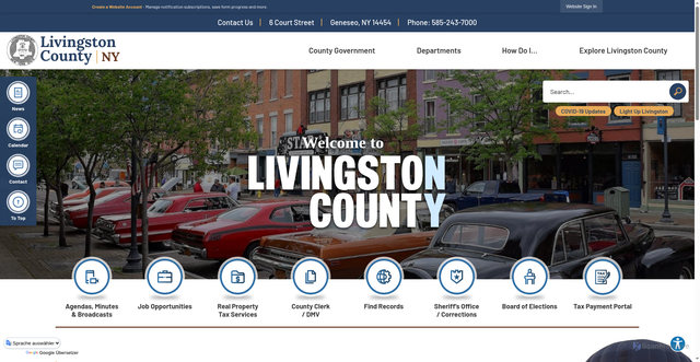Security scan screenshot of https://livingstoncountyny.gov/