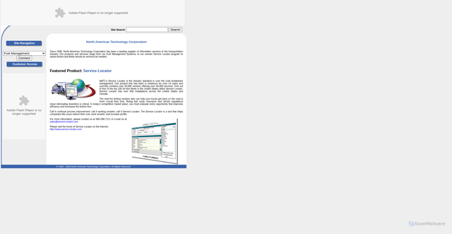 Security scan screenshot of https://natconline.com/