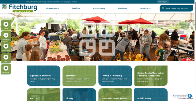 Security scan screenshot of https://fitchburgwi.gov/