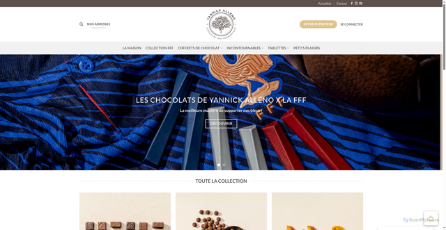 Security scan screenshot of https://chocolat-allenorivoire.fr
