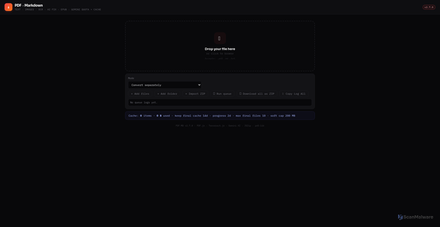 Security scan screenshot of http://file-convert-2ez.pages.dev/