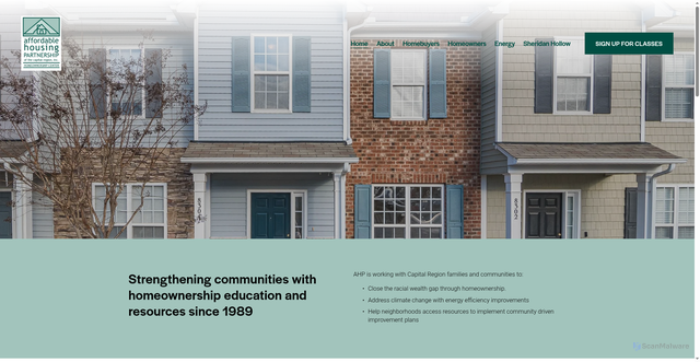 Security scan screenshot of https://www.ahphome.org/