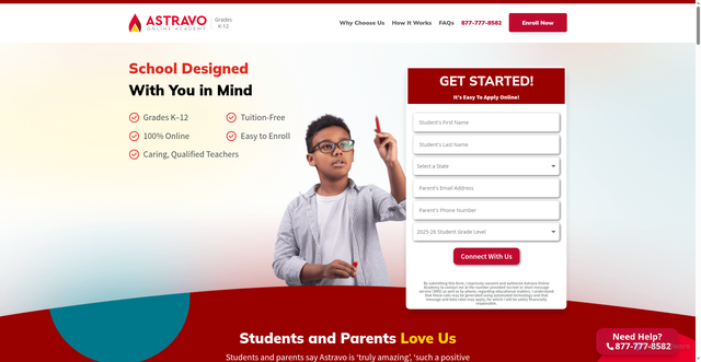 Security scan screenshot of https://coloradoonline.academy/