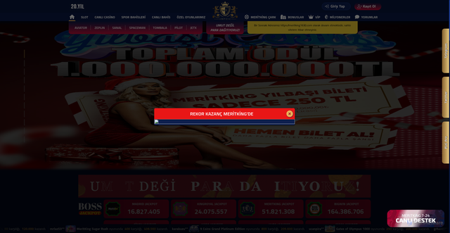 Security scan screenshot of https://meritkimg1695.com/casino/tvbet/all