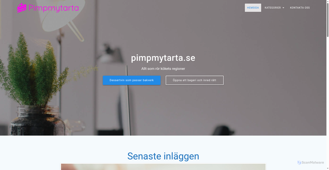 Security scan screenshot of https://pimpmytarta.se