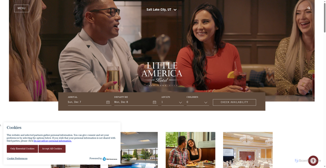Security scan screenshot of https://saltlake.littleamerica.com/