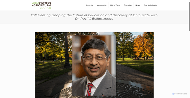 Security scan screenshot of https://ohioagcouncil.org/fall-meeting-2025/