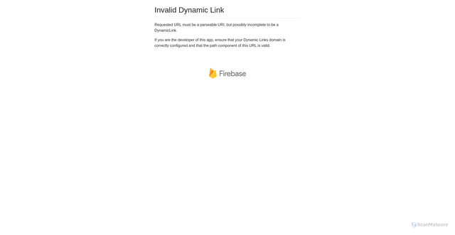 Security scan screenshot of https://preview.page.link