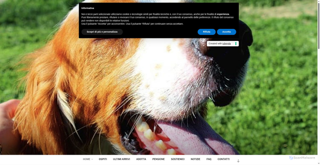 Security scan screenshot of https://www.canilecogeca.it/wordpress/