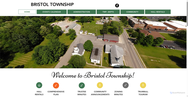 Security scan screenshot of https://www.bristoltownshipohio.gov/