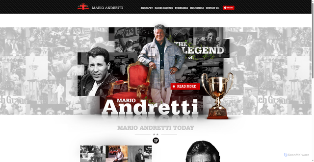 Security scan screenshot of https://www.marioandretti.com/