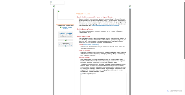 Security scan screenshot of https://charlie.onesite.realpage.com