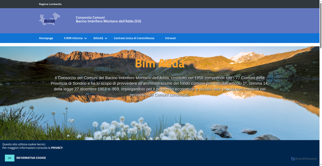 Security scan screenshot of https://www.bimadda.it/hh/index.php