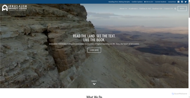 Security scan screenshot of https://www.juc.edu/