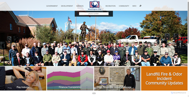 Security scan screenshot of https://washingtonutah.gov/tex/