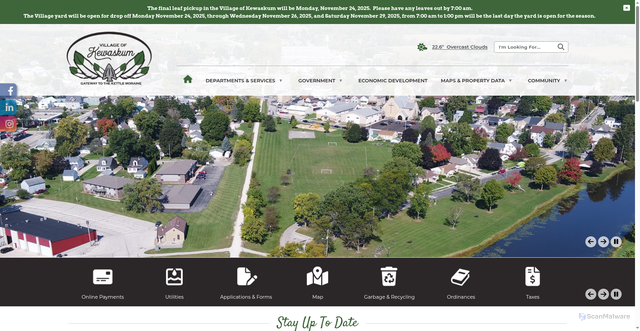 Security scan screenshot of https://www.kewaskumwi.gov/