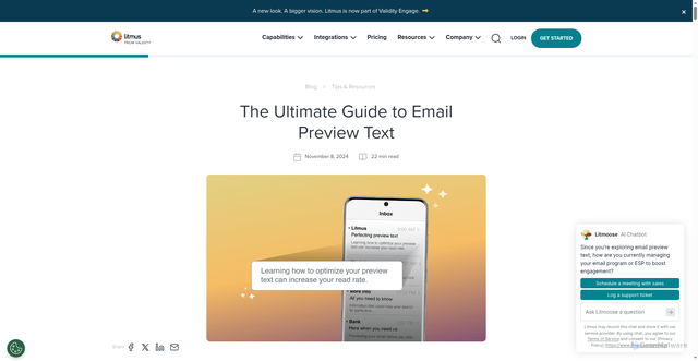 Security scan screenshot of https://www.litmus.com/blog/the-ultimate-guide-to-preview-text-support