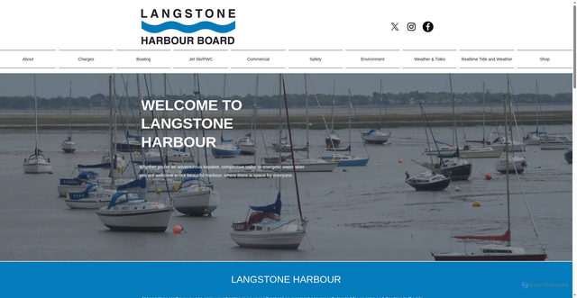 Security scan screenshot of https://www.langstoneharbour.org.uk/