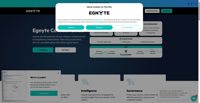 Security scan screenshot of https://egnyteprotect.com