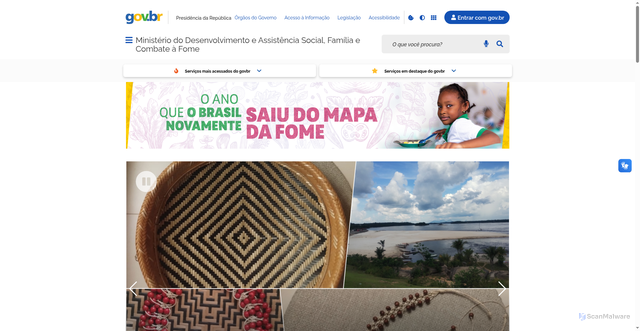 Security scan screenshot of https://www.gov.br/mds/pt-br