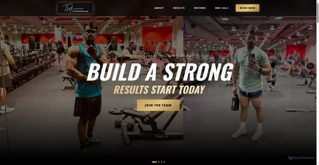 Security scan screenshot of https://trainwithmuneeb.com/