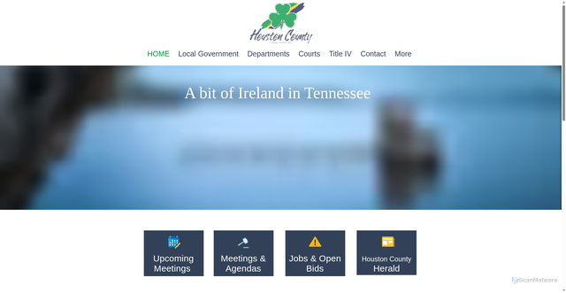 Security scan screenshot of https://www.houstoncountytn.gov/