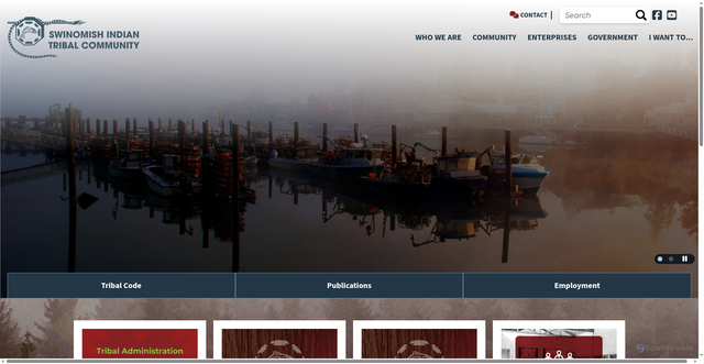 Security scan screenshot of https://swinomish-nsn.gov/