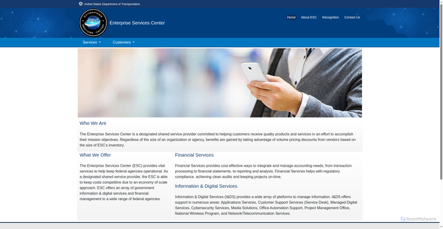 Security scan screenshot of https://www.esc.gov/