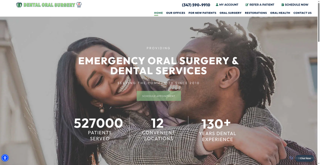 Security scan screenshot of https://www.dentaloralsurgery.com/