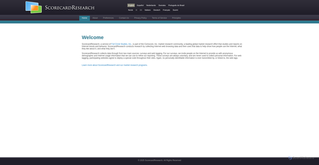 Security scan screenshot of https://scorecardresearch.com/
