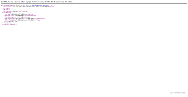 Security scan screenshot of https://privateca-content-676094a0-0000-2187-b8e9-c82add7fdc00.storage.googleapis.com