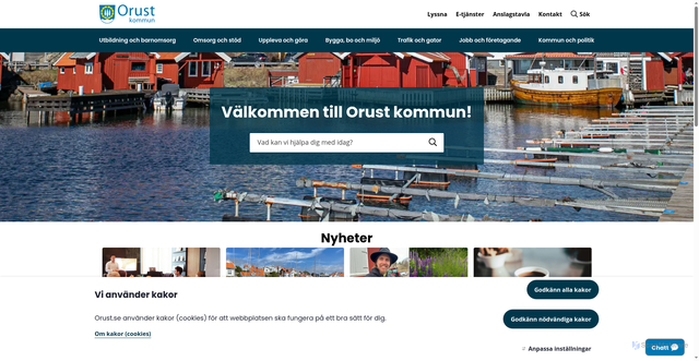 Security scan screenshot of https://www.orust.se/