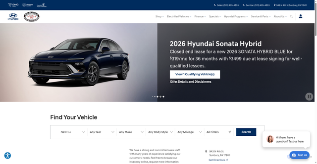 Security scan screenshot of https://www.sunburyhyundai.com/