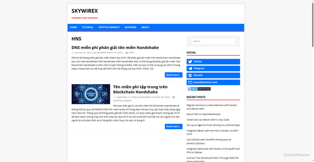 Security scan screenshot of https://website-4l2.pages.dev/tags/hns/