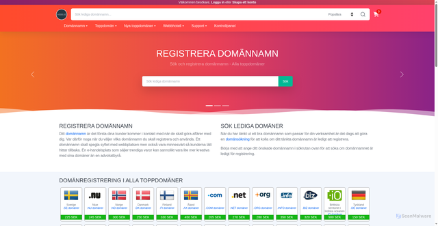 Security scan screenshot of https://webb.nu