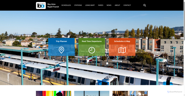 Security scan screenshot of https://www.bart.gov/