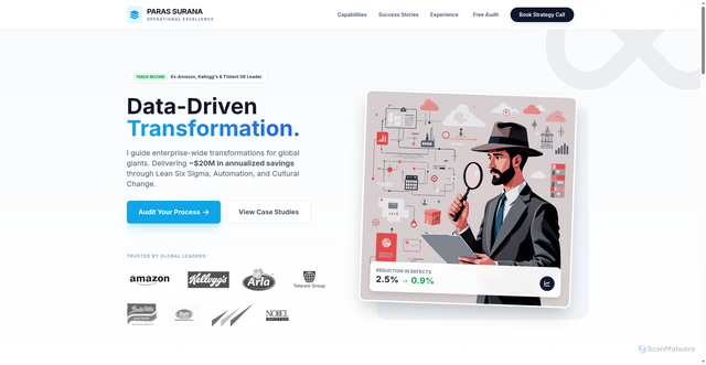Security scan screenshot of http://suranaconsult.pages.dev/