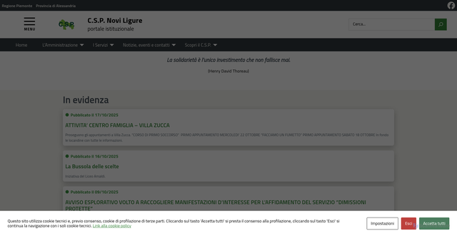 Security scan screenshot of https://cspnovi.it/