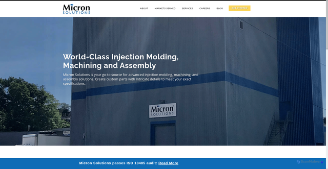 Security scan screenshot of https://www.micronsolutions.com/