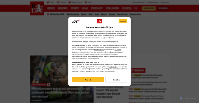 Security scan screenshot of https://bd.nl