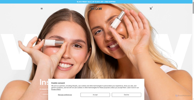 Security scan screenshot of https://zq179p-k3.myshopify.com/