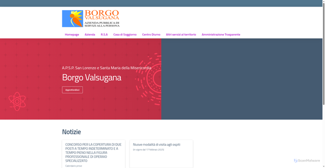 Security scan screenshot of https://www.apspborgo.it/